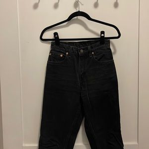 VINTAGE LEVI’S - 1990’s black 550 jeans - high rise - 100% cotton